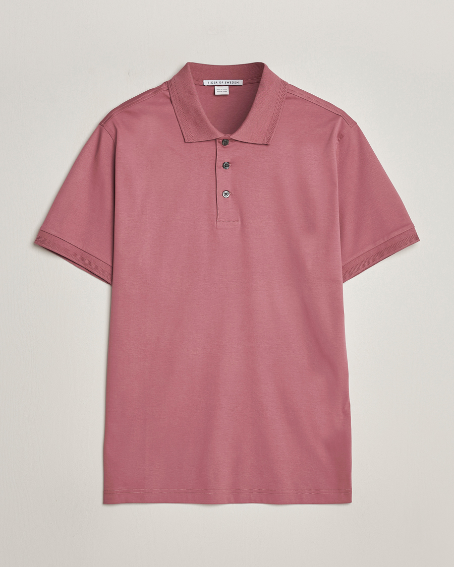Herre | Polotrøjer | Tiger of Sweden | Riose Cotton Polo Rose Brown