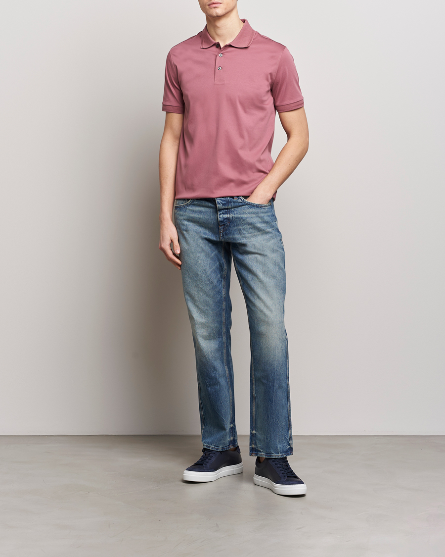 Herre | Polotrøjer | Tiger of Sweden | Riose Cotton Polo Rose Brown
