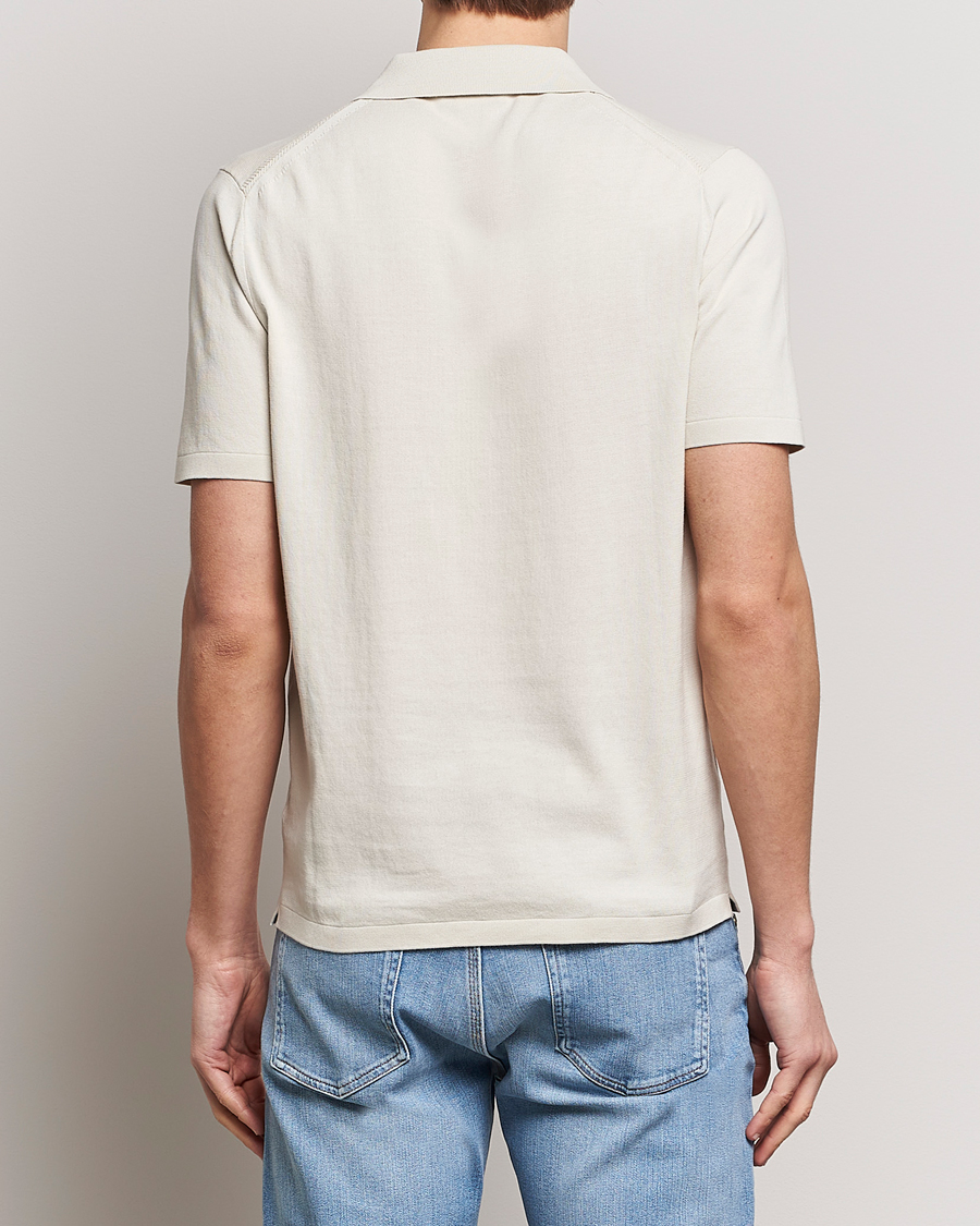 Herre | Polotrøjer | Tiger of Sweden | Orbit Knitted Cotton Polo Off White