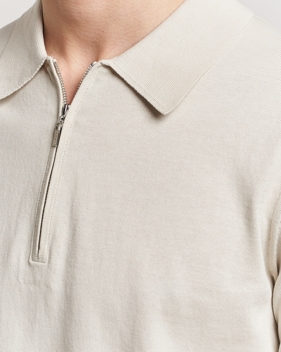 Herre | Polotrøjer | Tiger of Sweden | Orbit Knitted Cotton Polo Off White