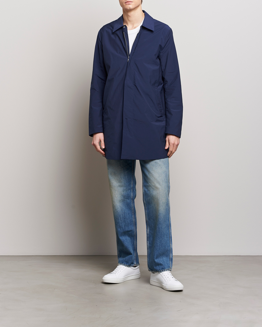 Herre | Jakker | Tiger of Sweden | Cort Car Coat Indigo