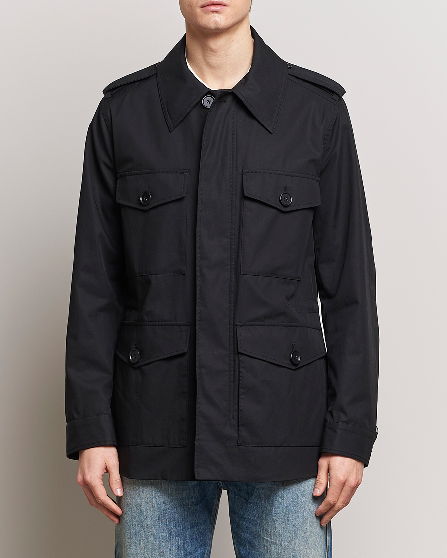 Herre | Udsalg tøj | Tiger of Sweden | Bendrik Cotton Field Jacket Black