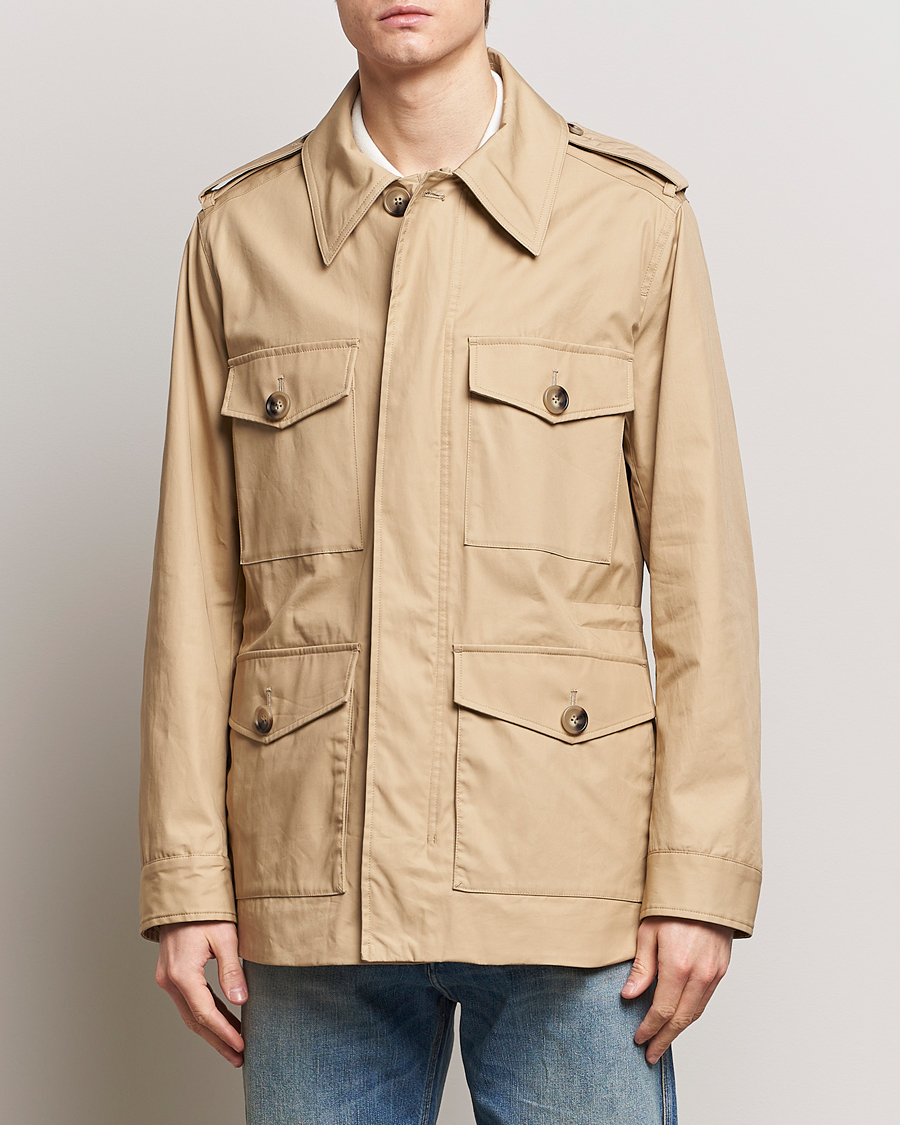 Herre | Forårsjakker | Tiger of Sweden | Bendrik Cotton Field Jacket Moon Stone