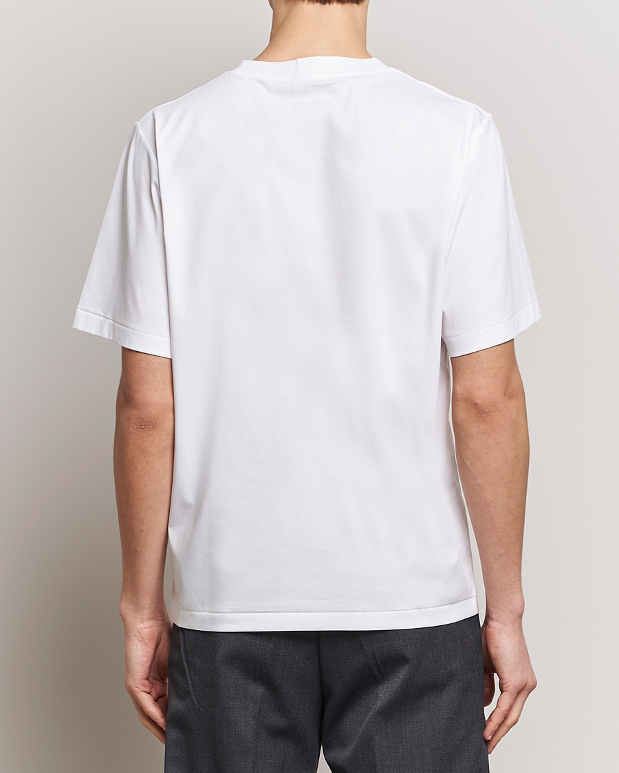 Herre | T-Shirts | Tiger of Sweden | Mercerized Cotton Crew Neck T-Shirt Pure White