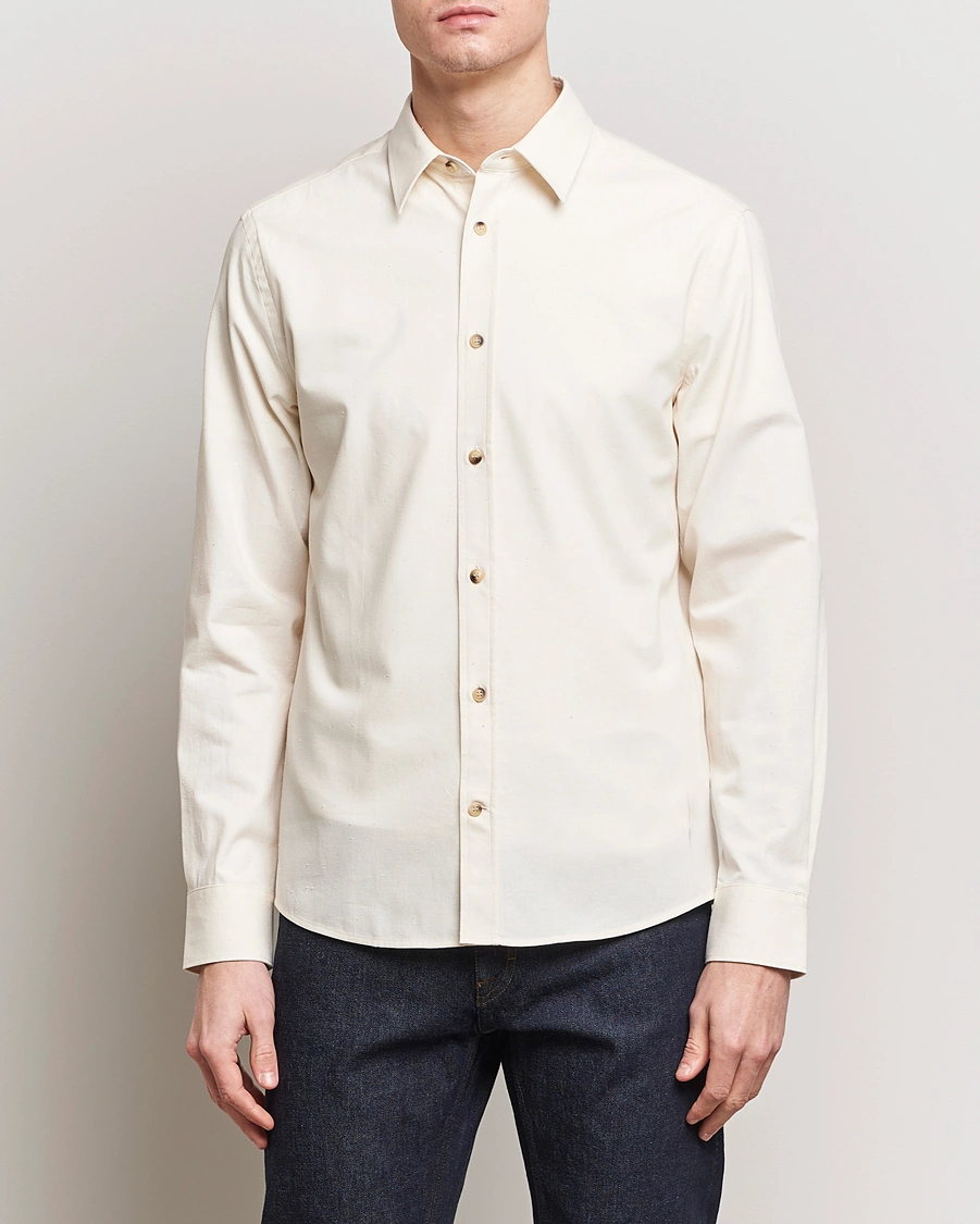 Herre | Skjorter | Tiger of Sweden | Spenser Cotton Shirt Off White