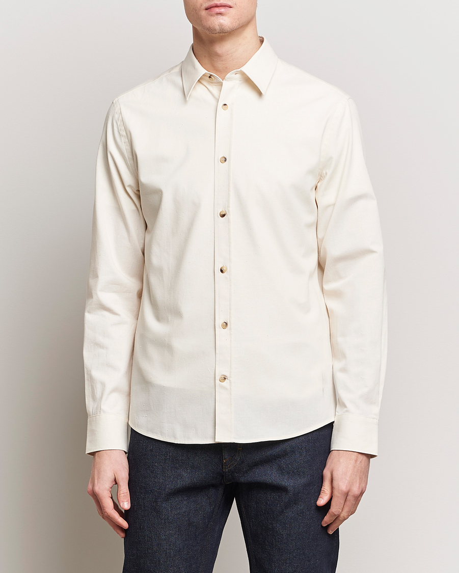 Herre | Loyalitetstilbud | Tiger of Sweden | Spenser Cotton Shirt Off White