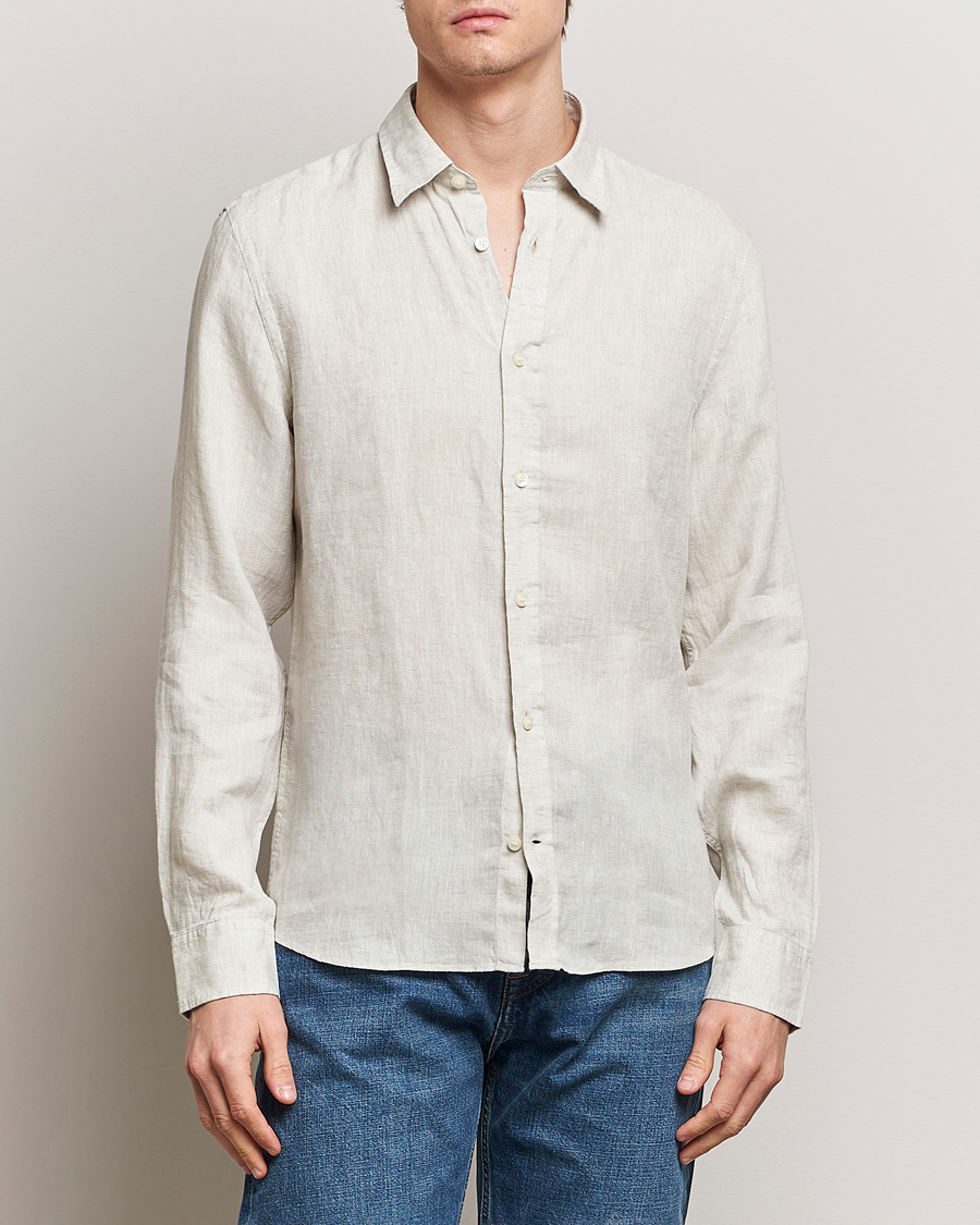 Herre | Loyalitetstilbud | Tiger of Sweden | Spenser Linen Shirt Pale Clay