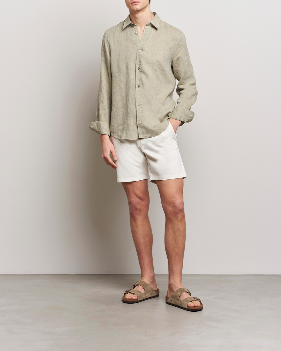 Herre | Skjorter | Tiger of Sweden | Spenser Linen Shirt Olive Green