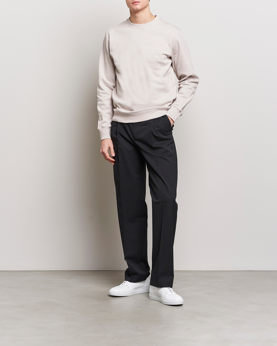Herre | Trøjer | Tiger of Sweden | Emerson Crew Neck Sweatshirt Grey Sand