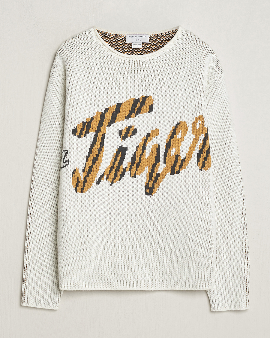 Herre | Trøjer | Tiger of Sweden | Bobi Heavy Knitted Sweater Off White