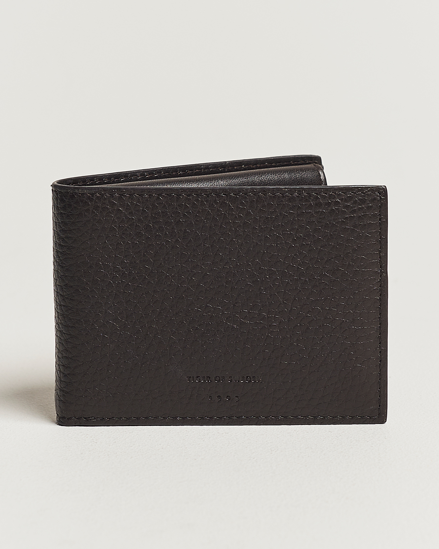 Herre |  | Tiger of Sweden | Wivalius Grained Leather Wallet Dark Brown