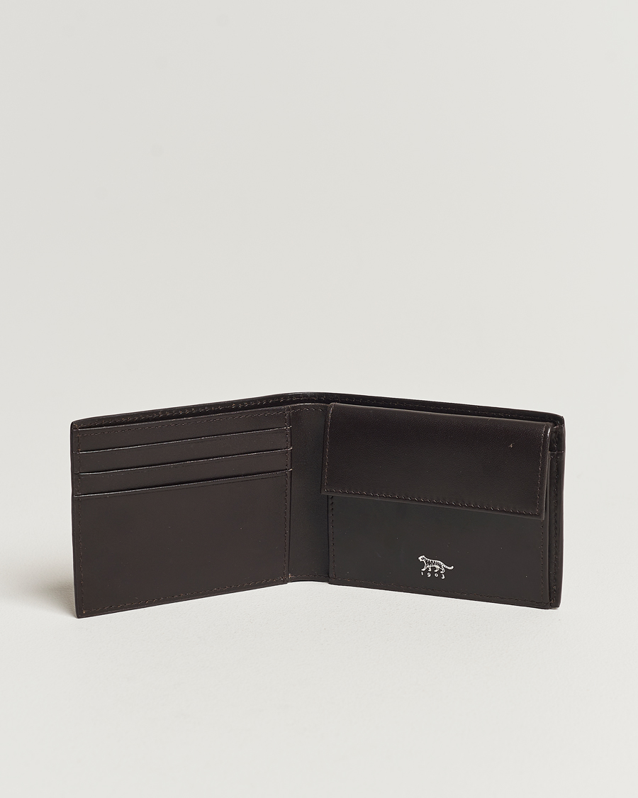 Herre | Punge | Tiger of Sweden | Wivalius Grained Leather Wallet Dark Brown