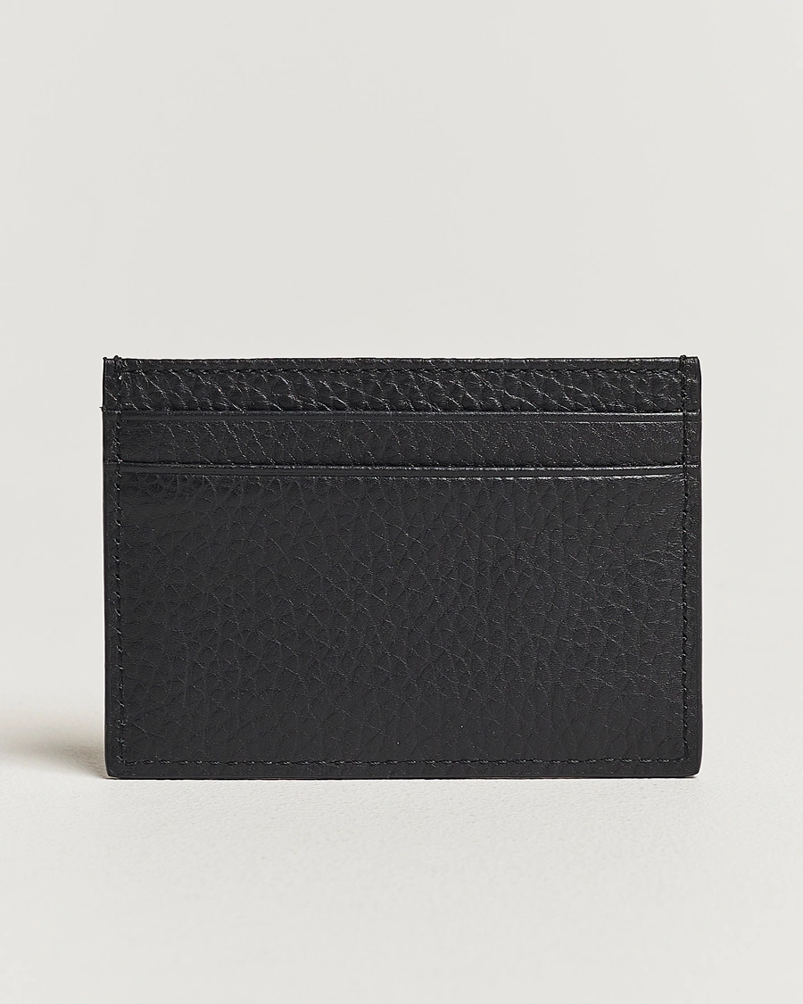 Herr | Plånböcker | Tiger of Sweden | Wharf Grained Leather Card Holder Black
