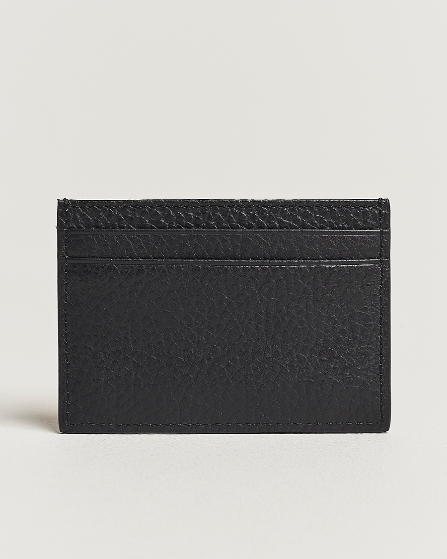 Herre | Tiger of Sweden Wharf Grained Leather Card Holder Black | Tiger of Sweden | Wharf Grained Leather Card Holder Black