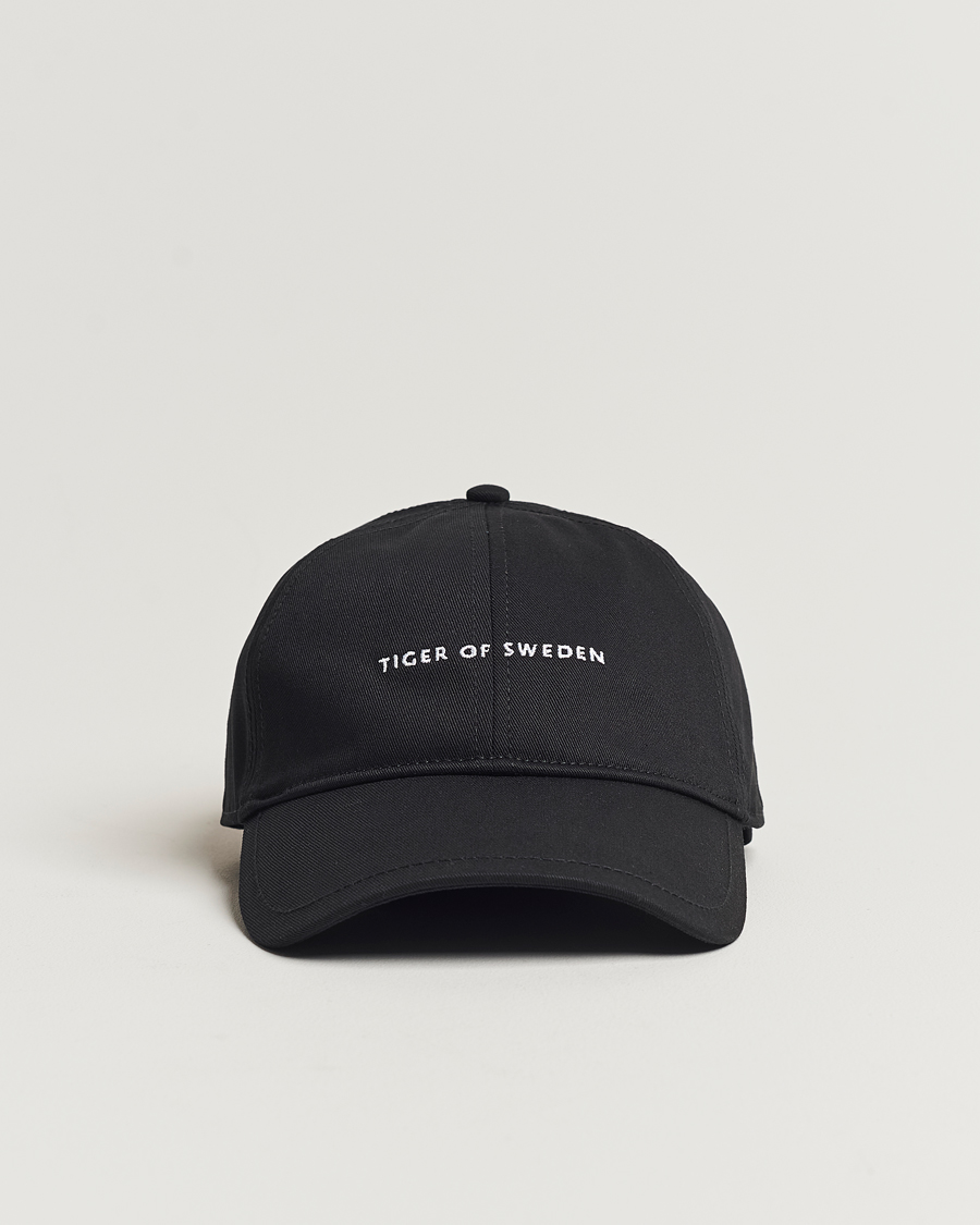 Herre | Tiger of Sweden Hent Cotton Cap Black | Tiger of Sweden | Hent Cotton Cap Black