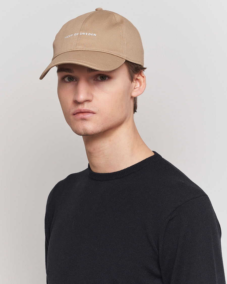 Herre | Hatte & kasketter | Tiger of Sweden | Hent Cotton Cap Putty Beige