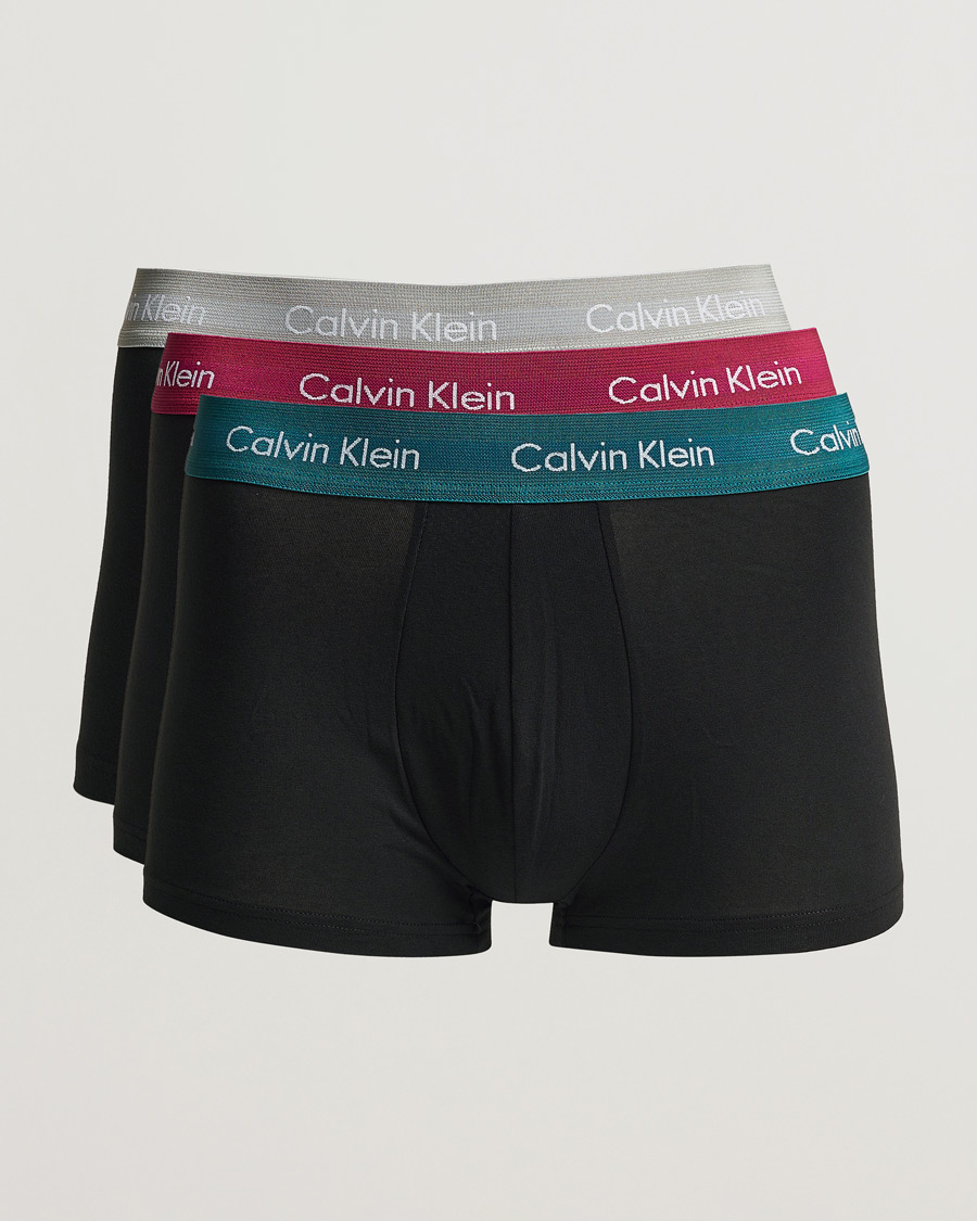 Herre | Undertøj | Calvin Klein | Cotton Stretch Trunk 3-pack Grey/Green/Plum