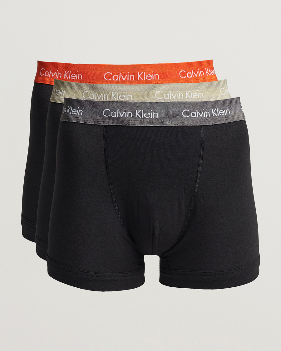 Herre | Undertøj | Calvin Klein | Cotton Stretch Trunk 3-pack Red/Grey/Moss