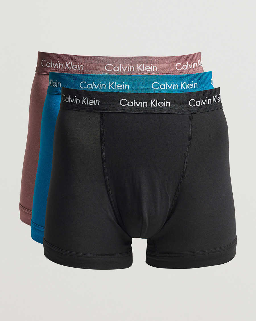 Herre | Undertøj | Calvin Klein | Cotton Stretch Trunk 3-pack Black/Rose/Ocean