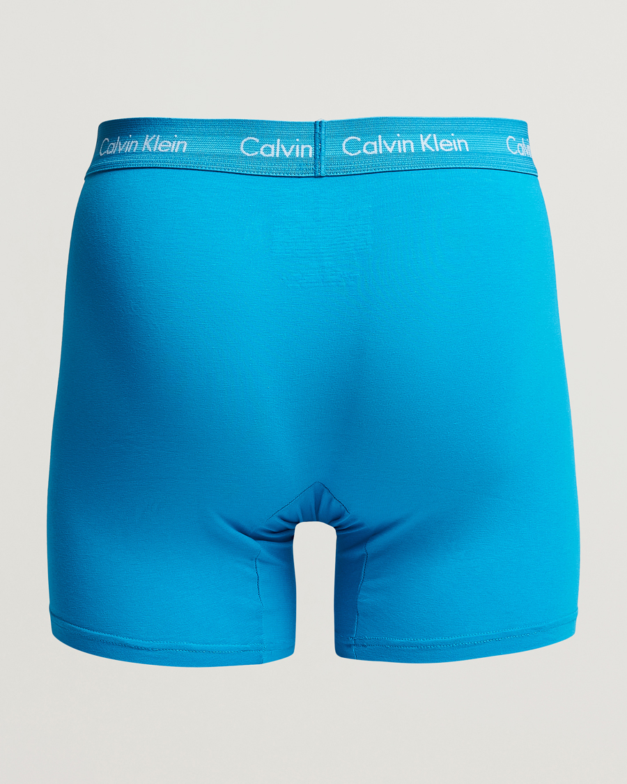 Herre | Tøj | Calvin Klein | Cotton Stretch 3-Pack Boxer Breif Blue/Arona/Green