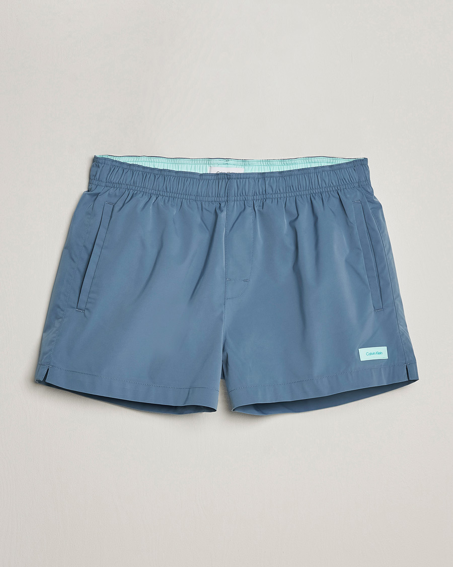 Herre | Badebukser | Calvin Klein | Logo Drawstring Swimshorts Muted Cerulean