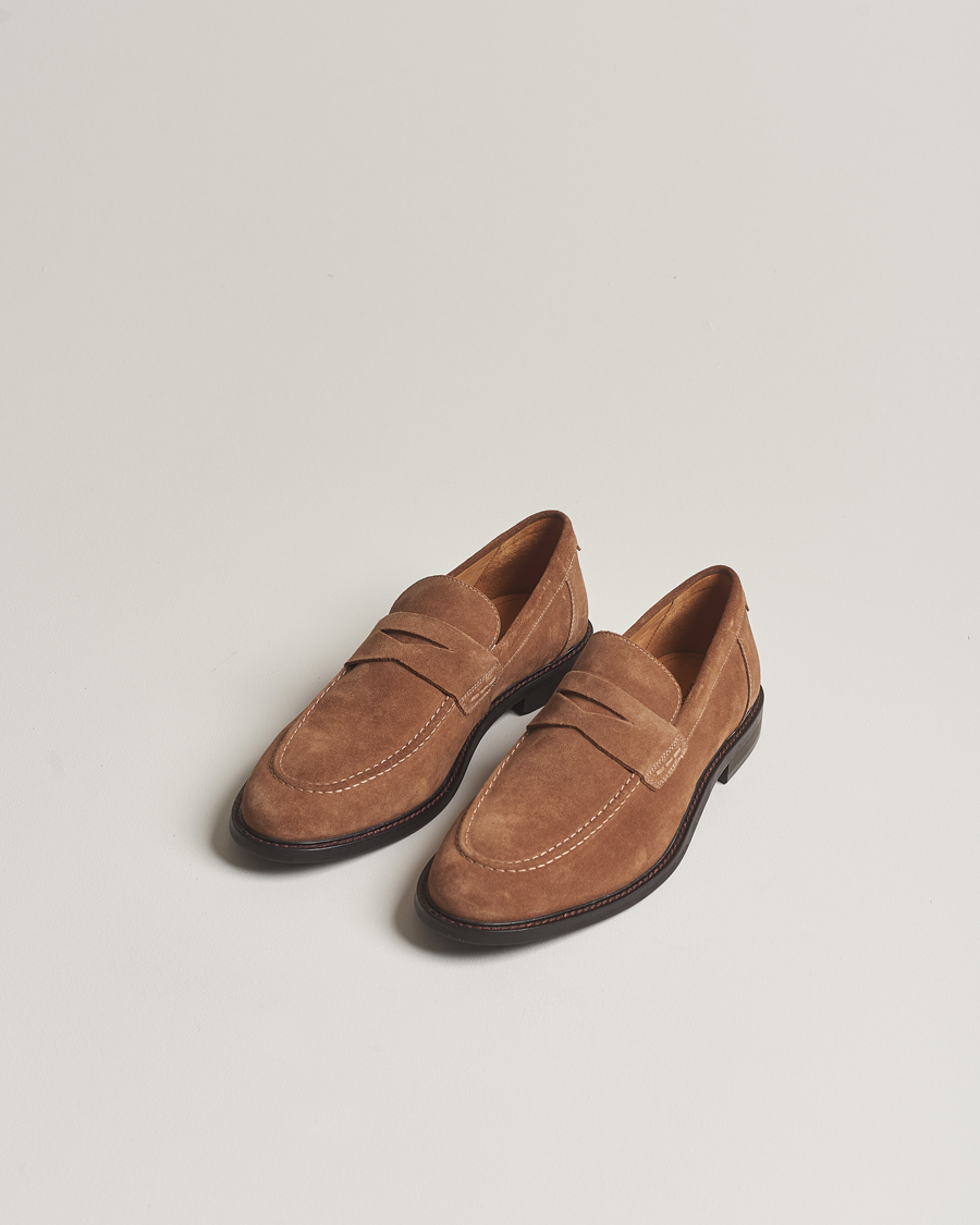 Herre | Sko i ruskind | GANT | Lozham Suede Loafer Cognac