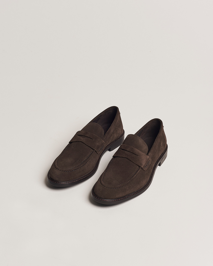 Herre | Sko | GANT | Lozham Suede Loafer Coffee Brown