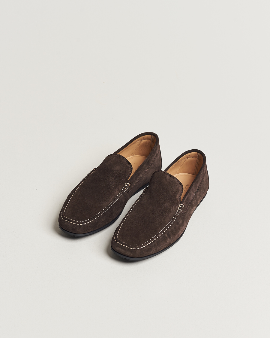 Herre | Mokkasiner | GANT | Wilmon Suede Car Shoe Dark Brown