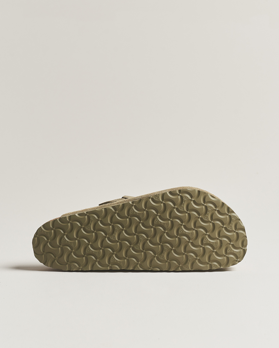 Herre | BIRKENSTOCK Boston Soft Footbed Faded Khaki Suede | BIRKENSTOCK | Boston Soft Footbed Faded Khaki Suede