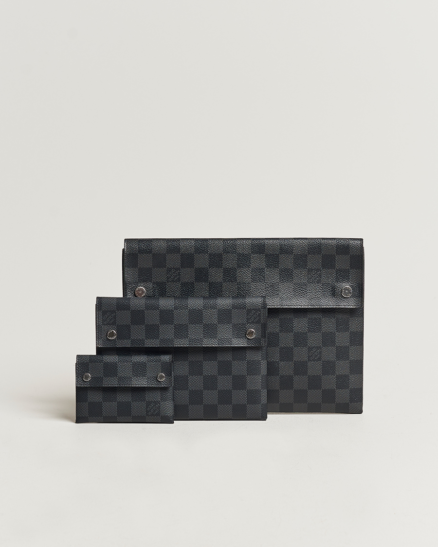 Herre |  | Louis Vuitton Pre-Owned | Alpha Triple Pouches Damier Graphite