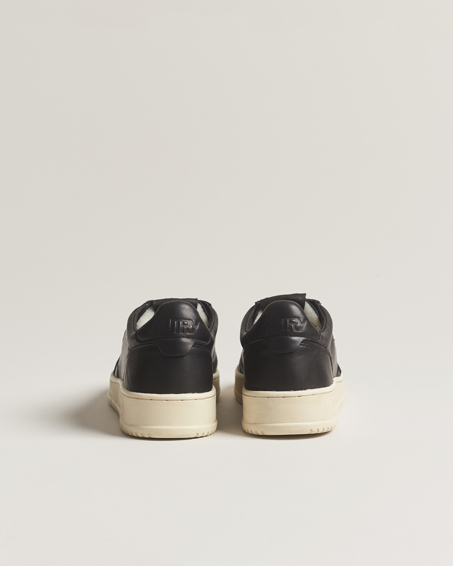 Herre | Autry Medalist Low Super Soft Goat Leather Sneaker Black | Autry | Medalist Low Super Soft Goat Leather Sneaker Black