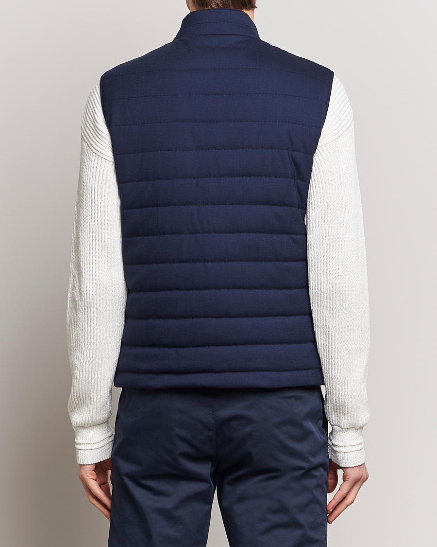 Herre | Jakker | Kiton | Technical Wool Gilet Navy