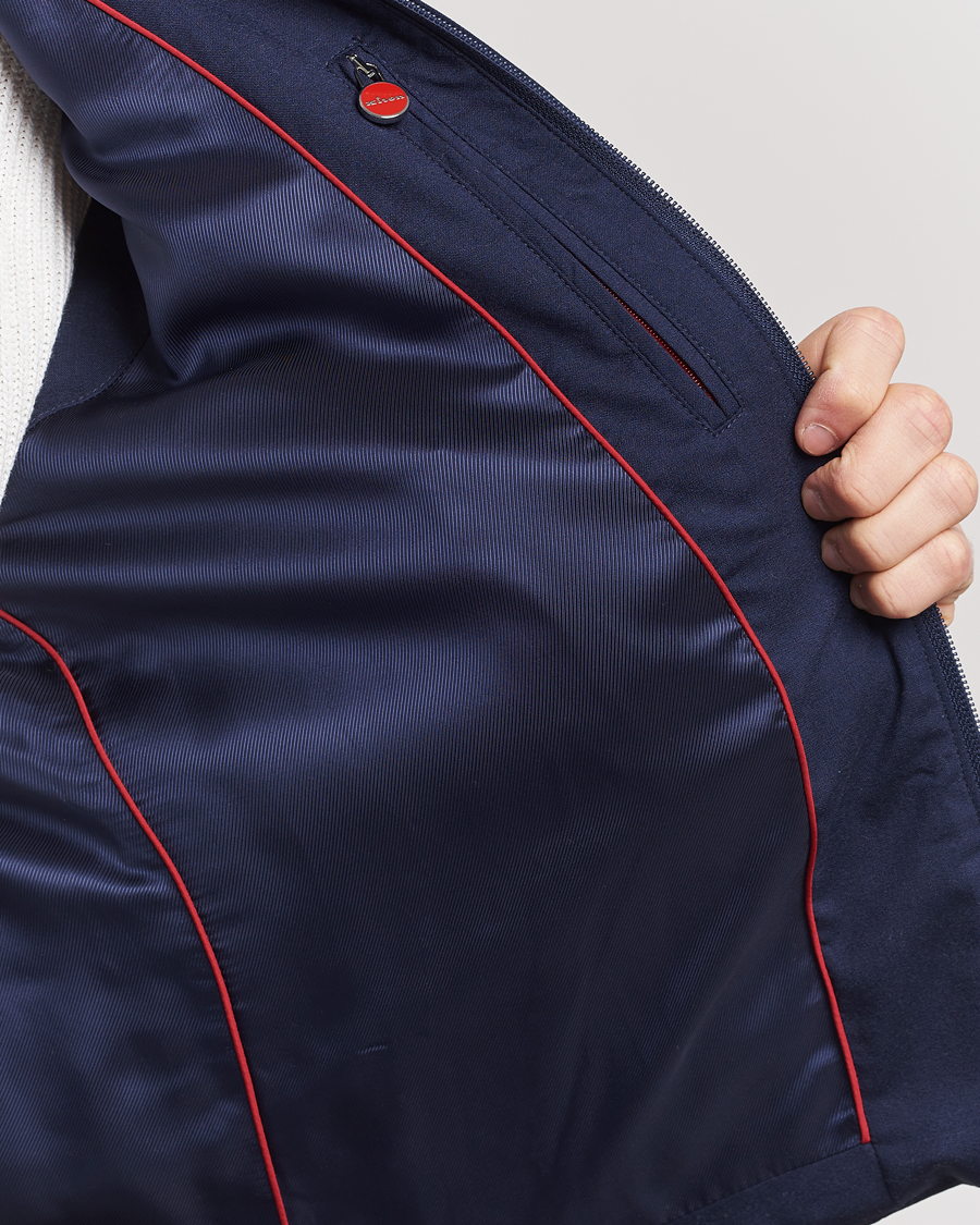 Herre | Jakker | Kiton | Technical Wool Gilet Navy