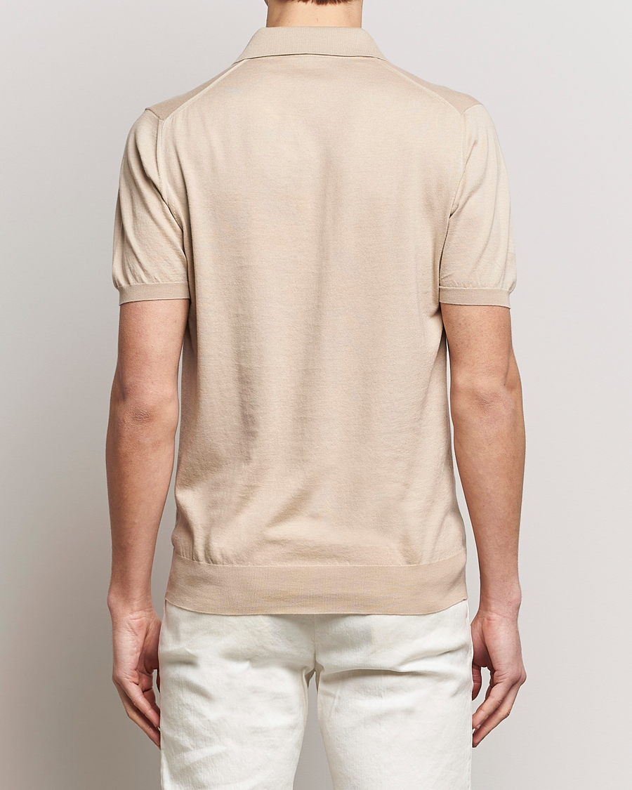 Herre | Polotrøjer | Kiton | Sea Island Cotton Polo Beige