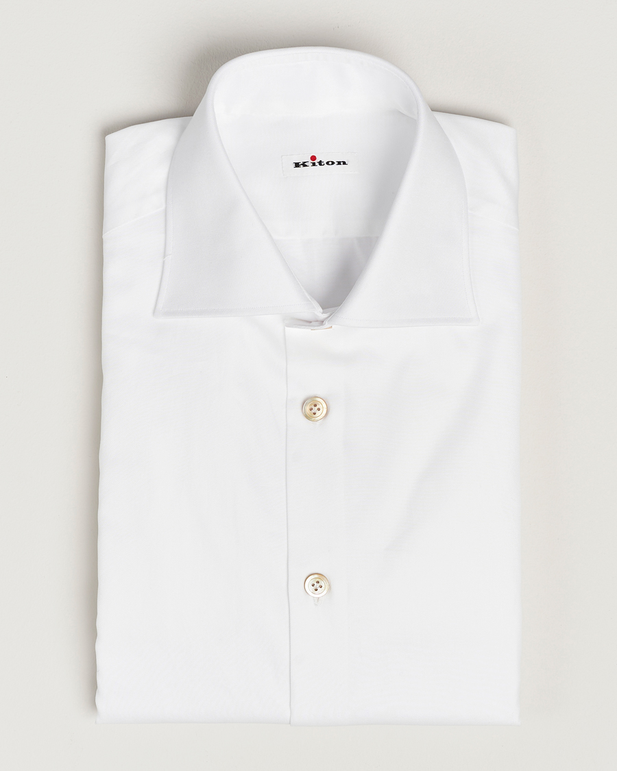 Herre | Skjorter | Kiton | Slim Fit Dress Shirt White
