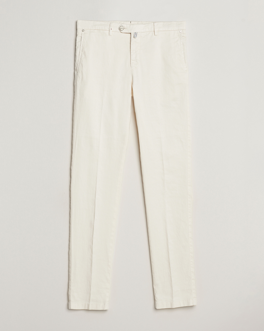 Herre | Bukser | Kiton | Linen Trousers Light Beige