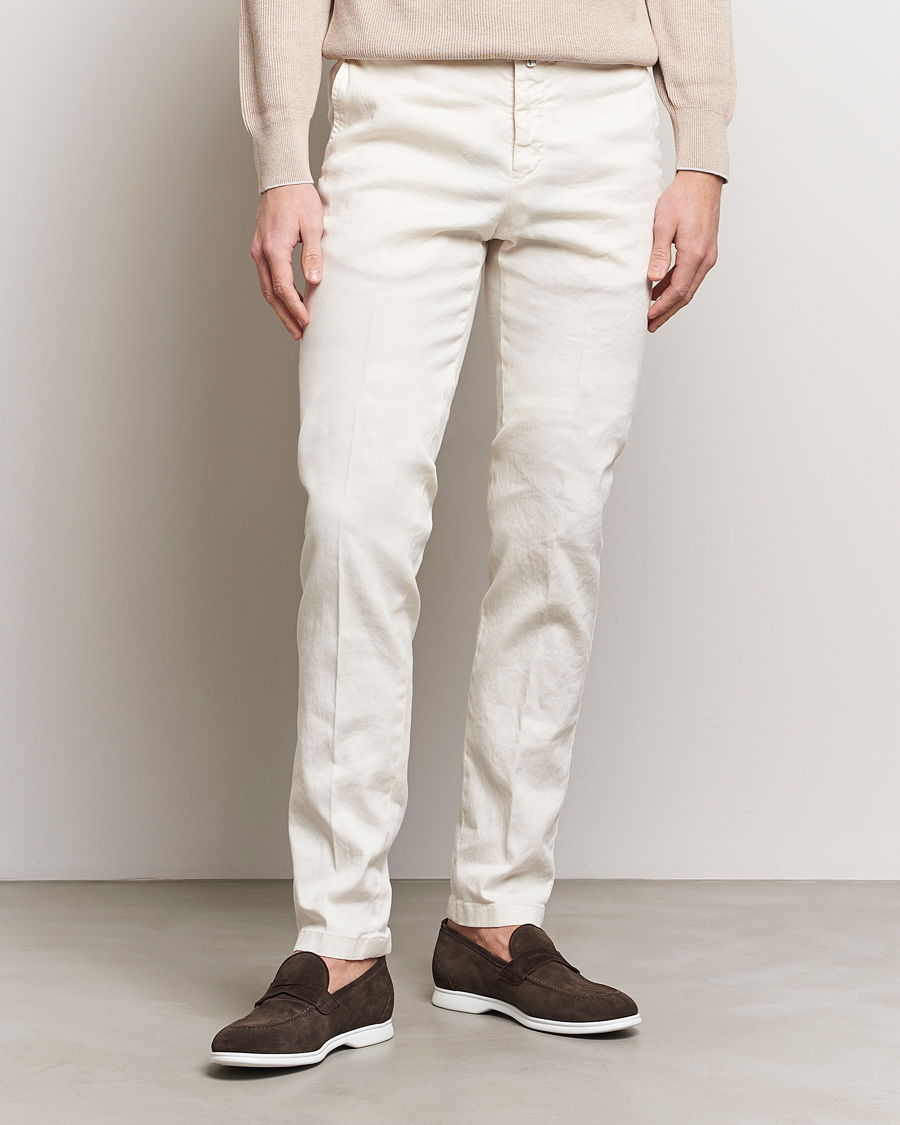 Men |  | Kiton | Linen Trousers Light Beige