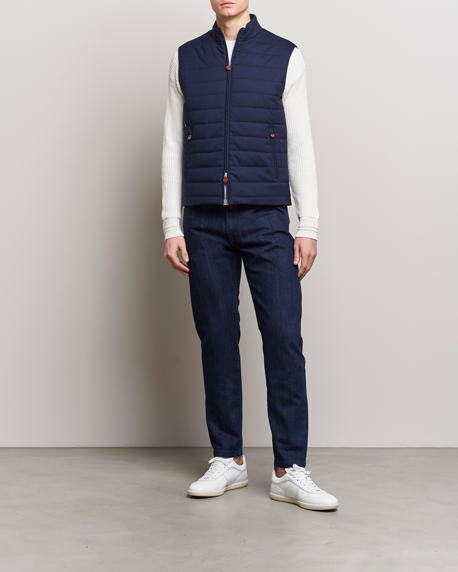 Herre | Jeans | Kiton | Slim Fit 5-Pocket Jeans Dark Indigo