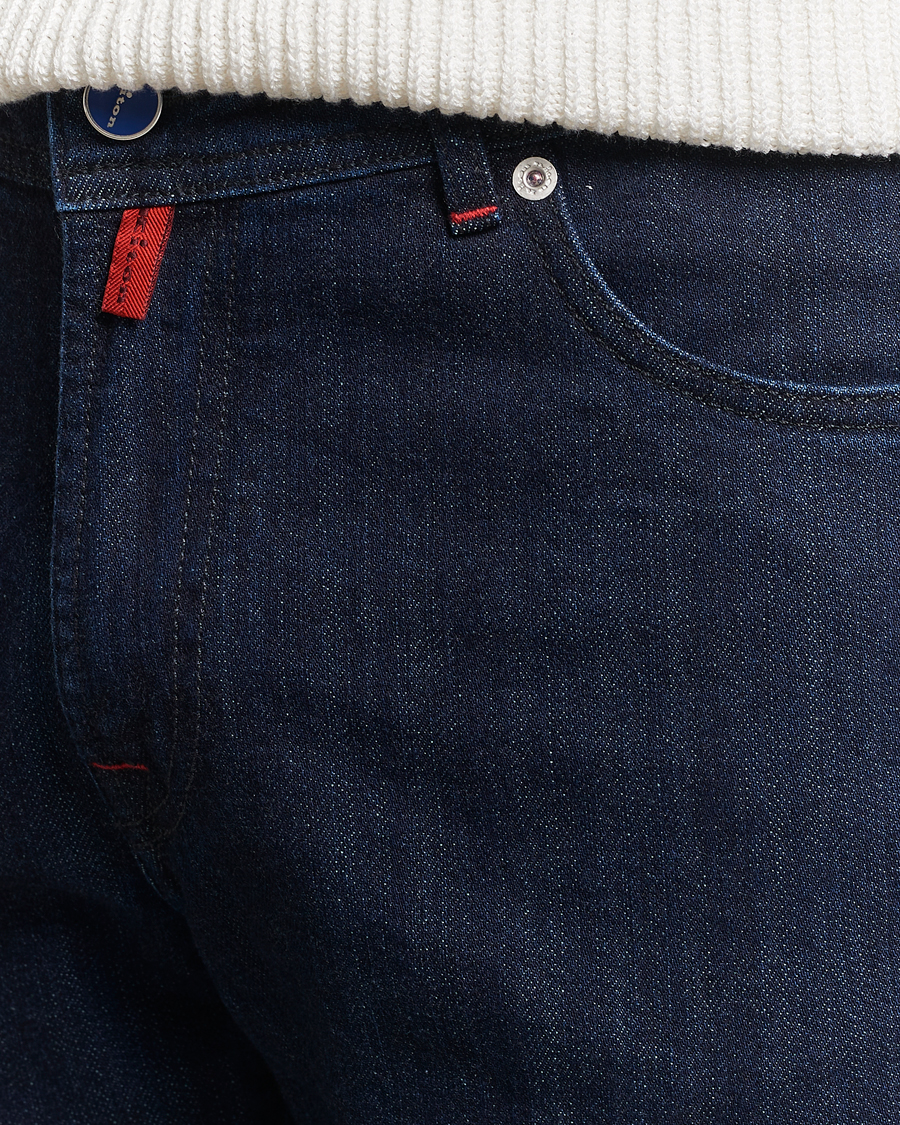 Herre | Jeans | Kiton | Slim Fit 5-Pocket Jeans Dark Indigo
