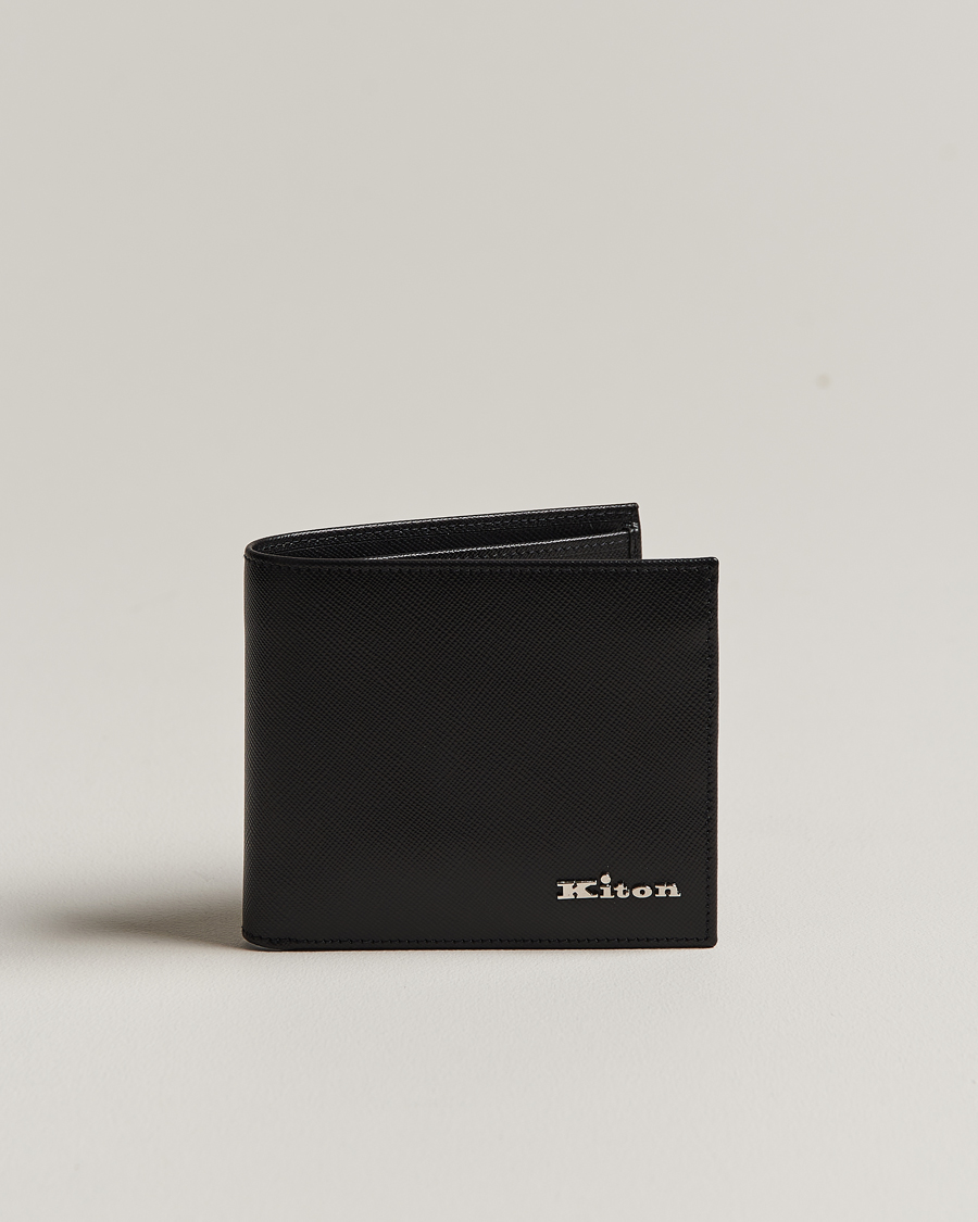 Herre |  | Kiton | Saffiano Leather Wallet Black