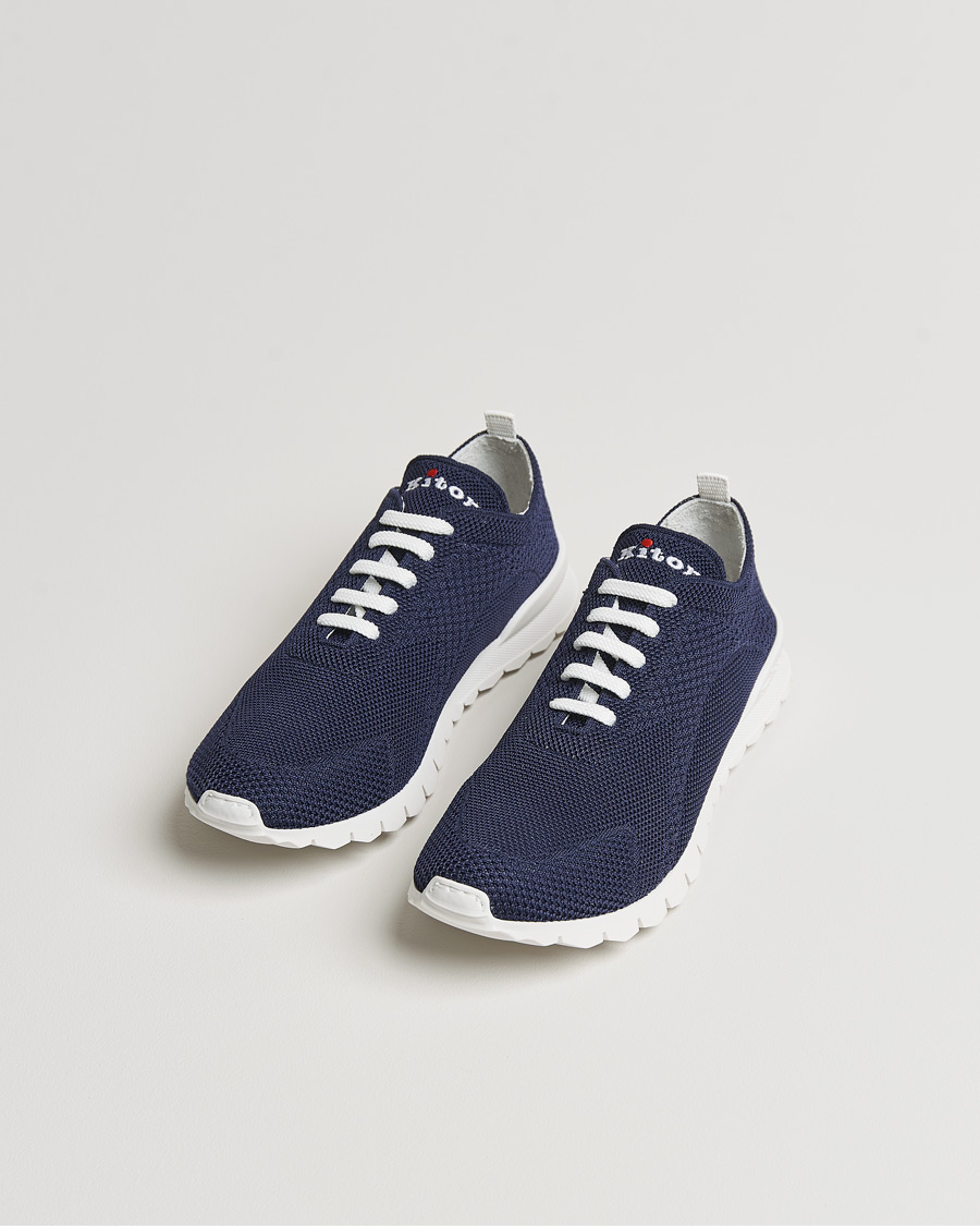 Herre | Running sneakers | Kiton | Mesh Running Sneakers Navy