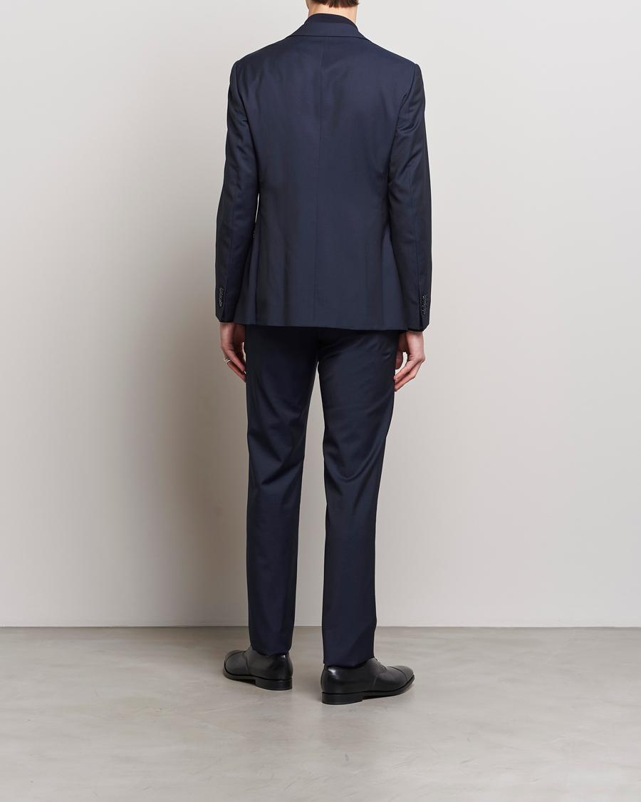 Herre | Giorgio Armani | Giorgio Armani | Slim Fit Peak Lapel Wool Suit Navy