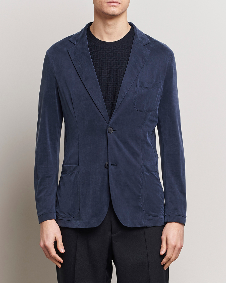 Herre | Italian Department | Giorgio Armani | Unconstructed Blazer Navy