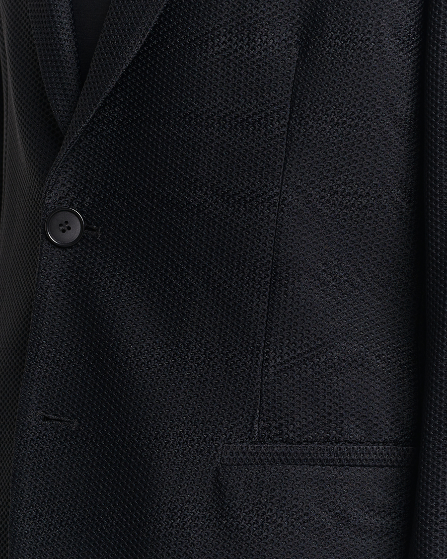 Herre | Blazere & jakker | Giorgio Armani | Single Breasted Mesh Blazer Black