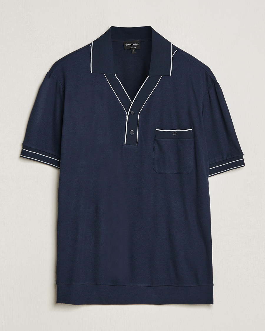 Herre | Polotrøjer | Giorgio Armani | Short Sleeve Riviera Polo Navy