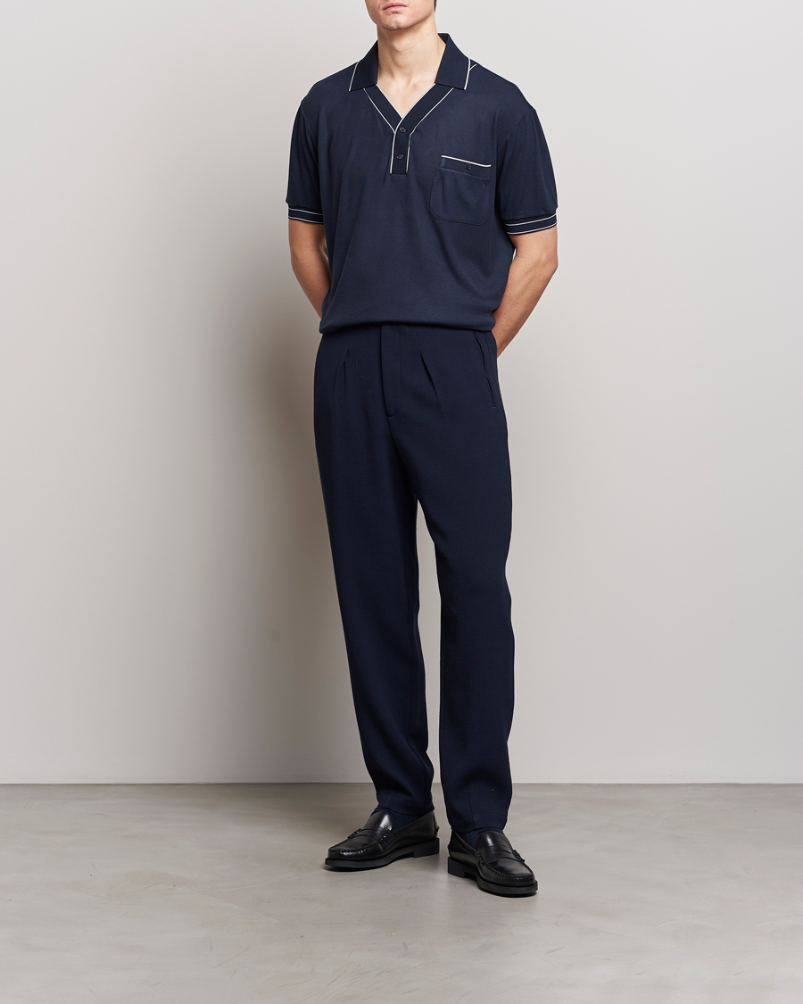 Herre | Polotrøjer | Giorgio Armani | Short Sleeve Riviera Polo Navy