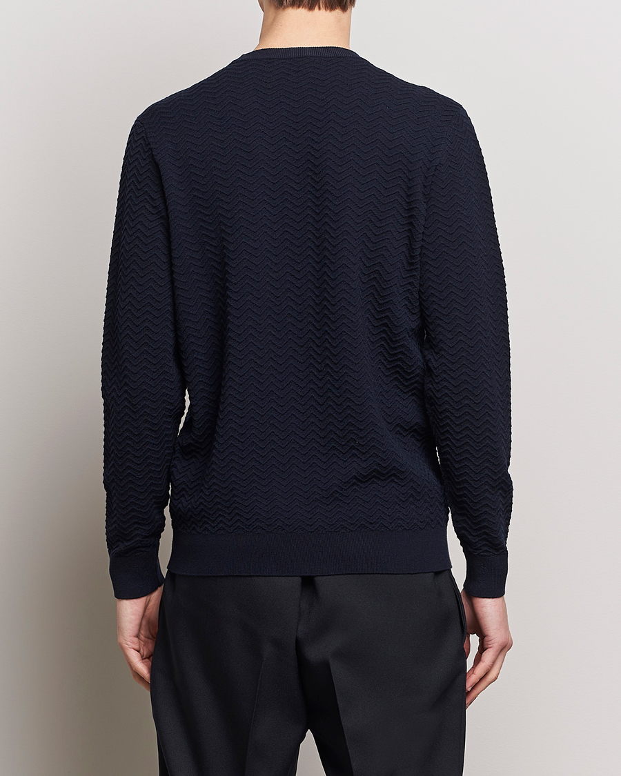 Herre | Trøjer | Giorgio Armani | Wool Chevron Pullover Navy
