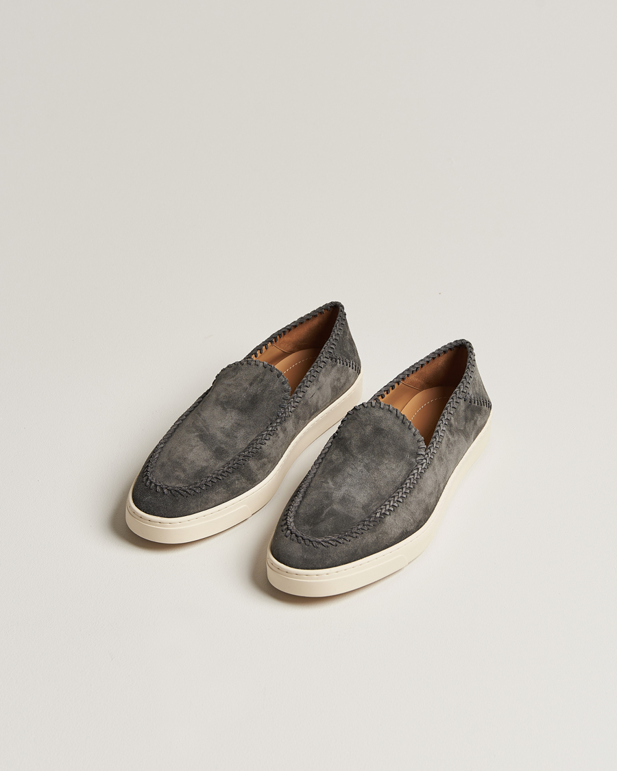 Herre | Afdelinger | Giorgio Armani | Intrecci Loafers Grey Suede