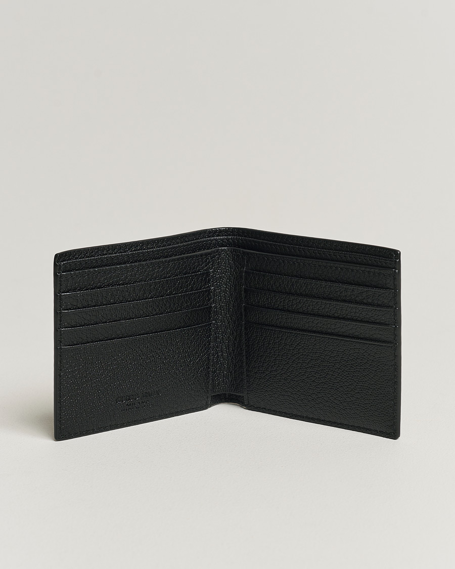 Herre | Italian Department | Giorgio Armani | Grain Leather Wallet Black Calf