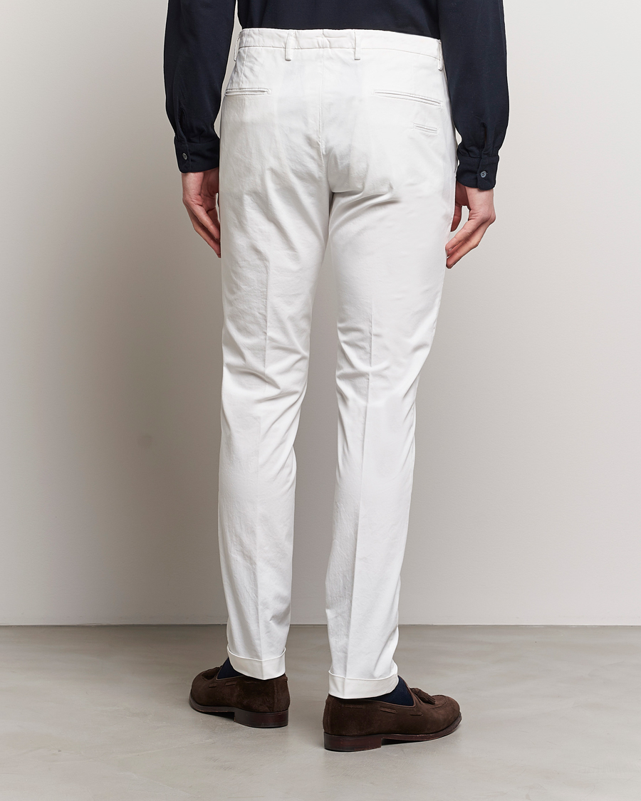 Herre | Bukser | Briglia 1949 | Slim Fit Cotton Stretch Chinos White